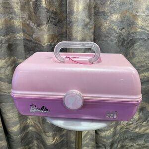 New Barbie Caboodles Pink and Purple Carrying makeup Case